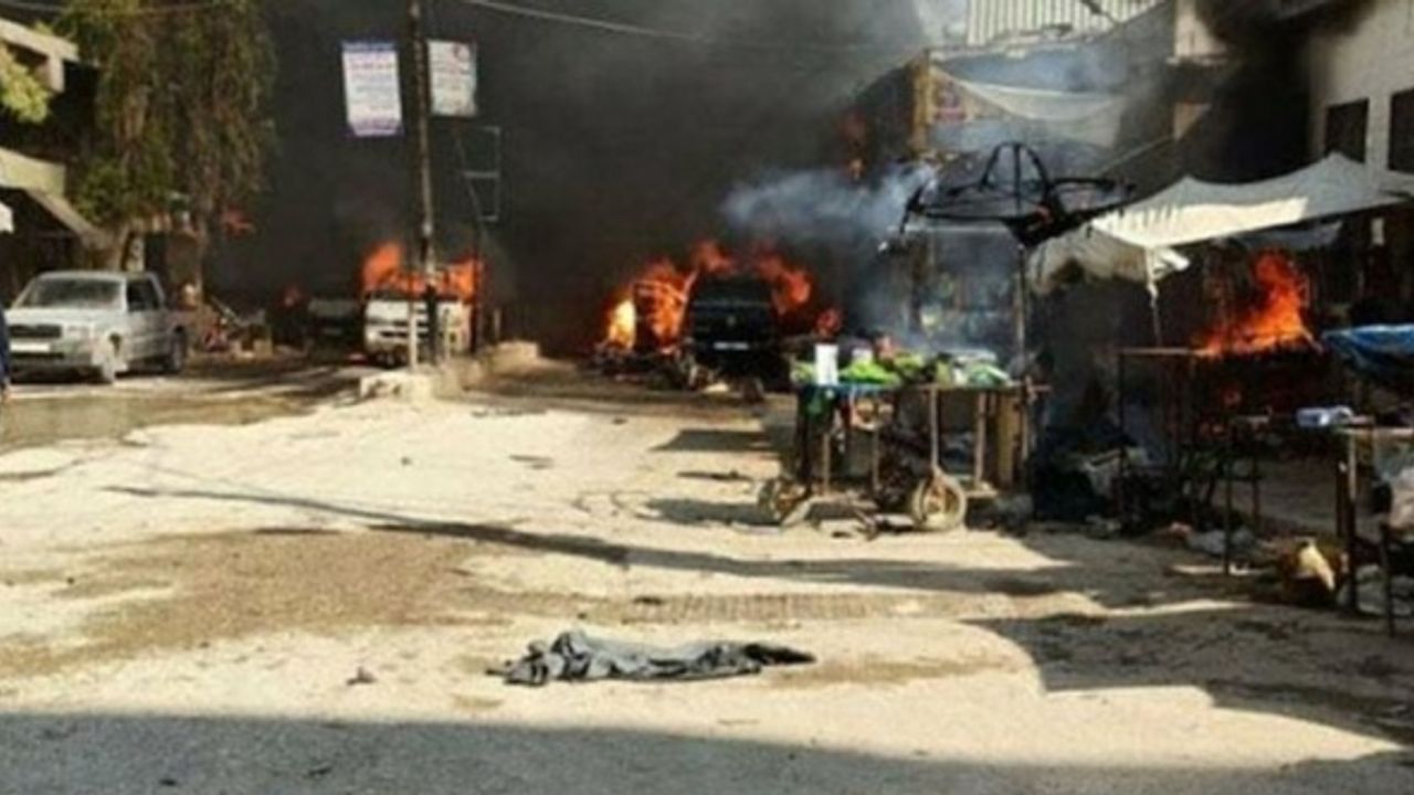 Afrin'de eş zamanlı bombalı saldırı