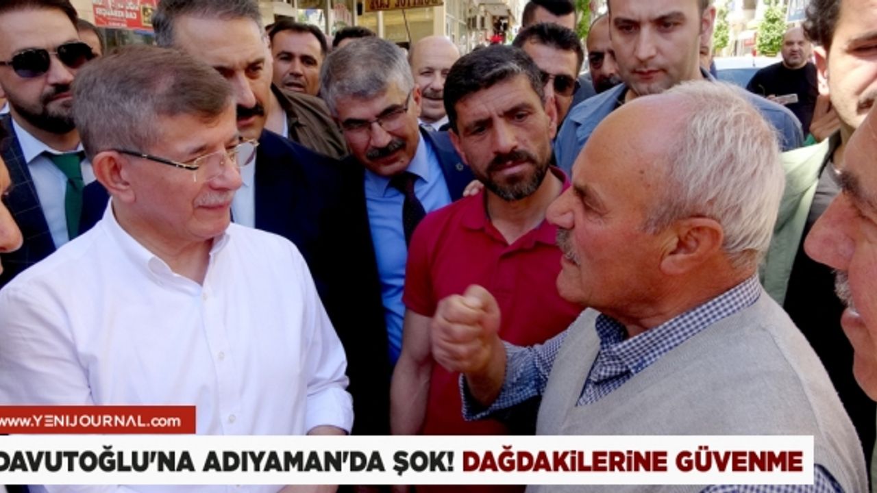 Adıyaman'da Davutoğlu'na HDP ve CHP tepkisi