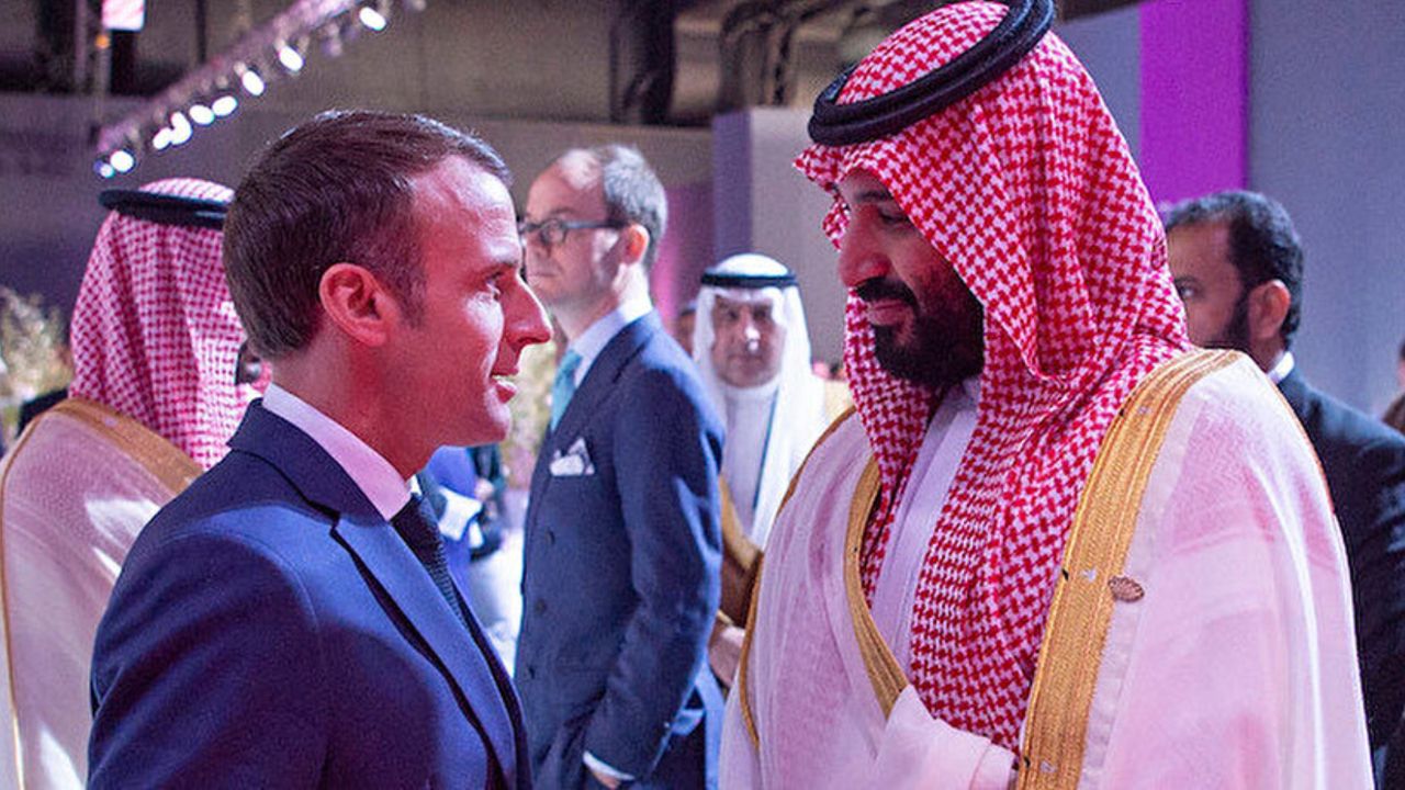 Macron ve Selman, enerji tedariğini çeşitlendirmeyi görüştü