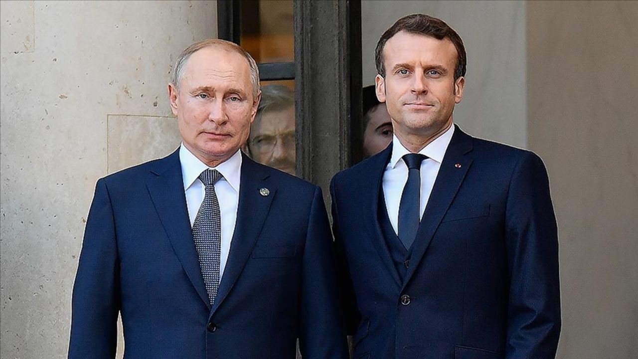Macron'dan Putin'e destek