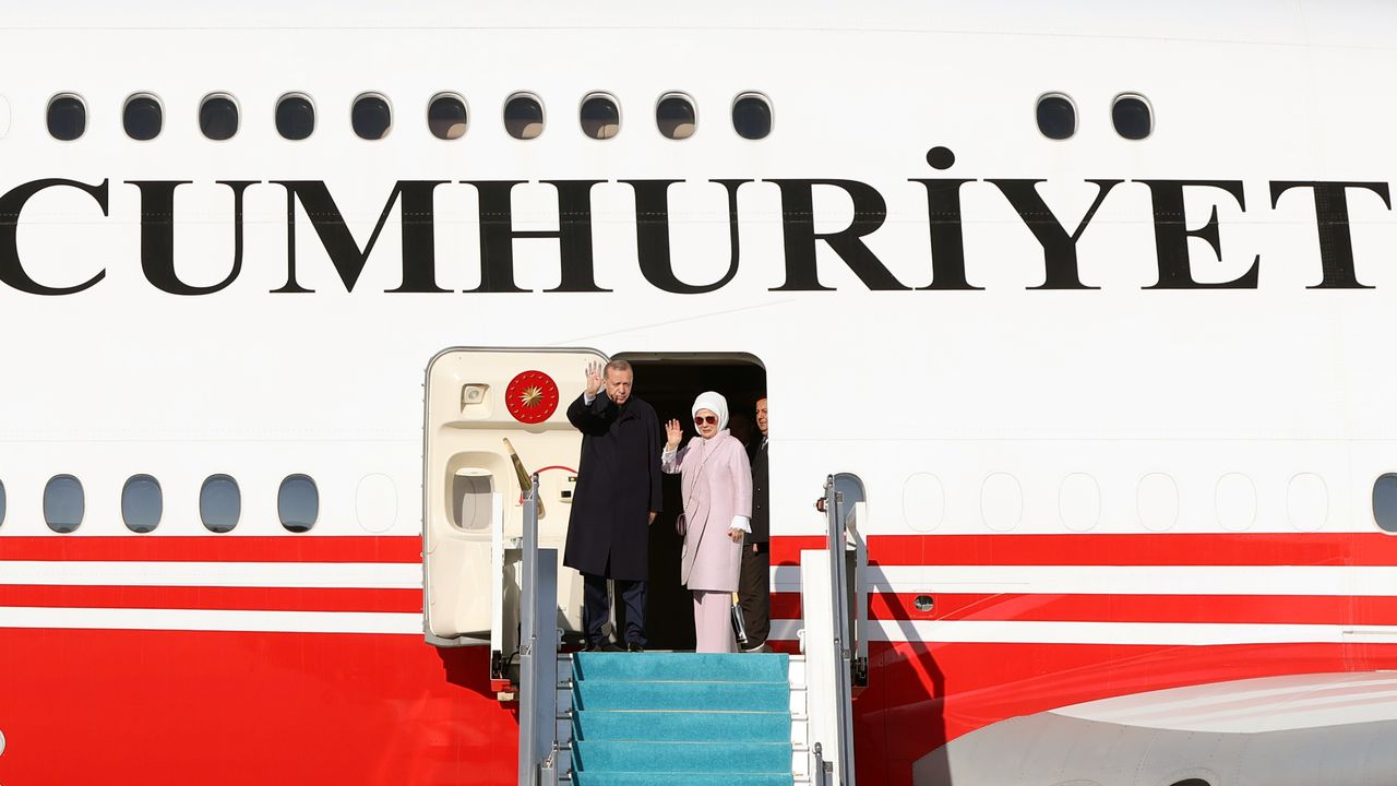 Cumhurbaşkanı Erdoğan, Semerkant'a gitti