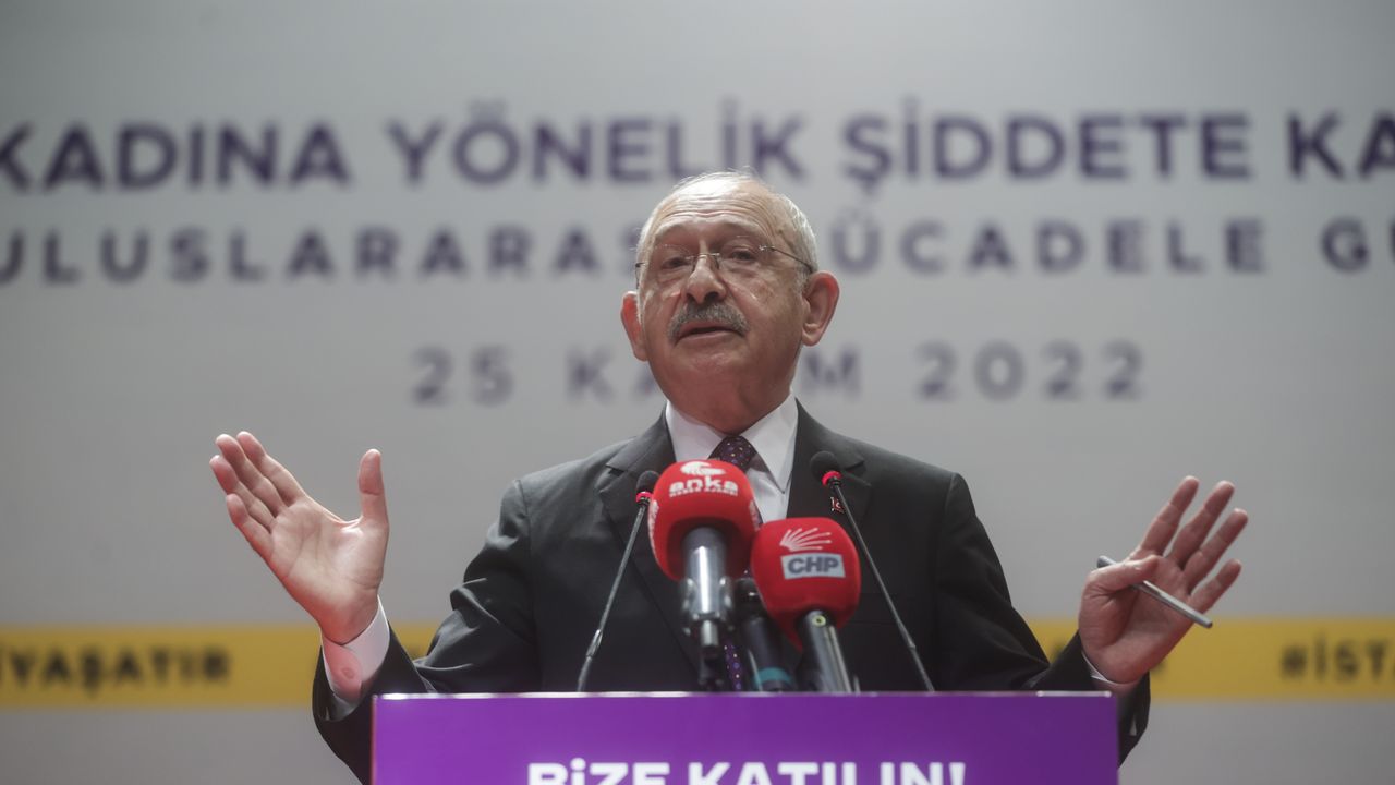 Kılıçdaroğlu: Hep birlikte kadına yönelik şiddete karşı çıkmalıyız