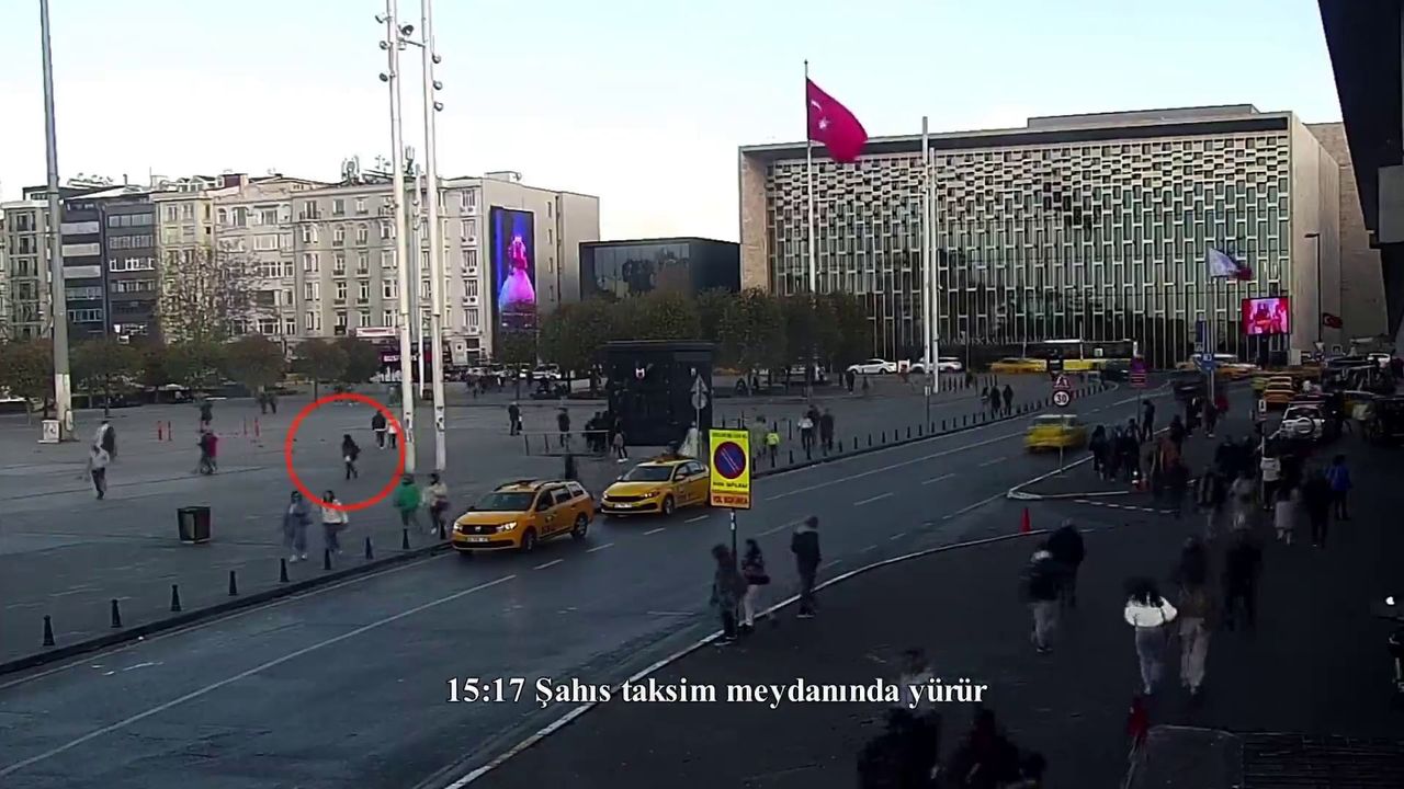 O teröristin Taksim’deki son görüntüleri ortaya çıktı