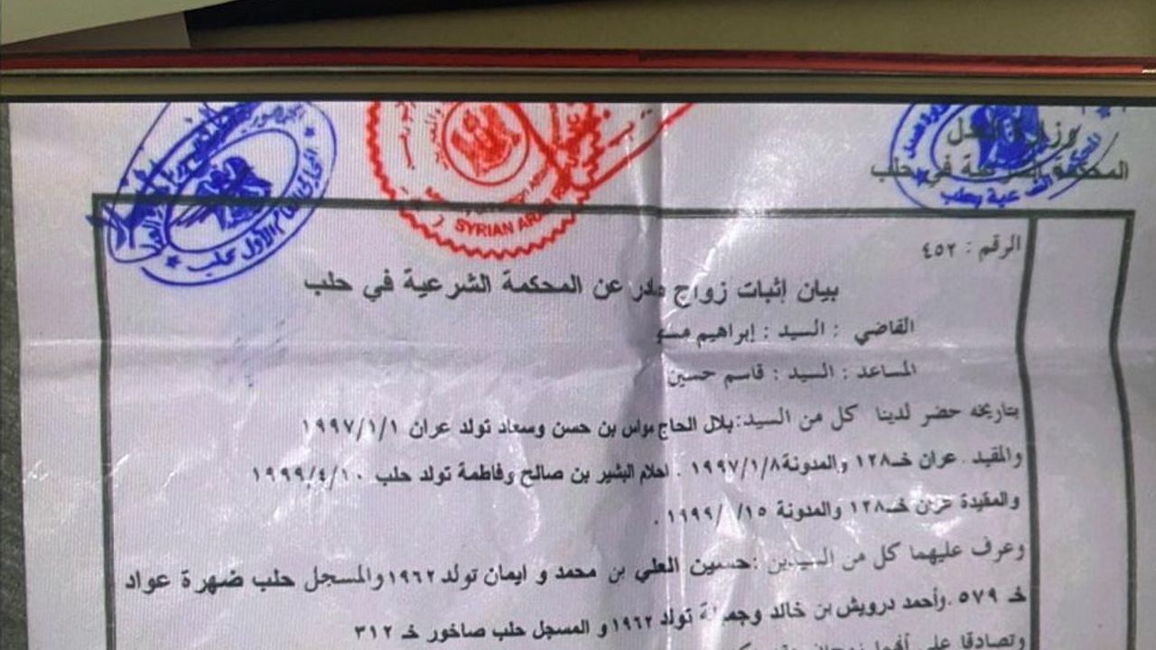 Teröristlerin sahte evlilik belgesi ortaya çıktı!