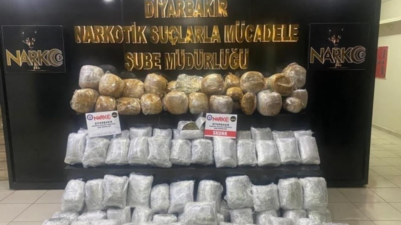 Diyarbakır'da uyuşturucu tacirlerine büyük darbe!