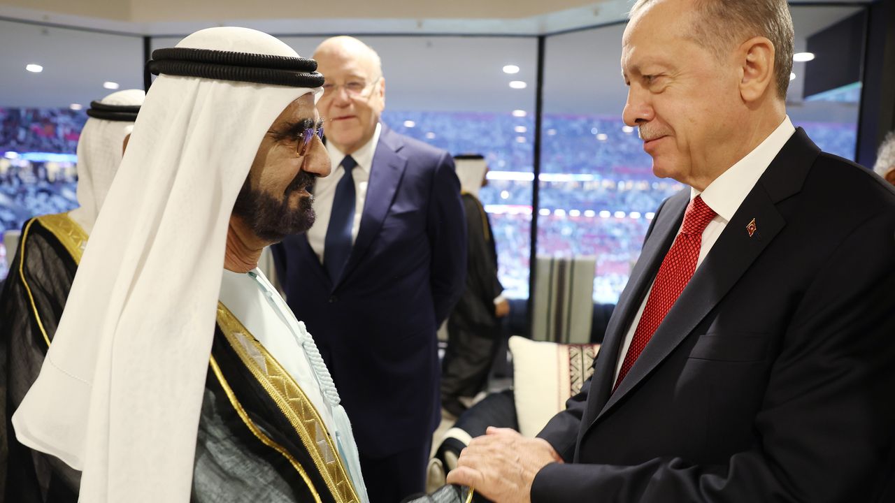 Erdoğan'a Katar'da resepsiyon