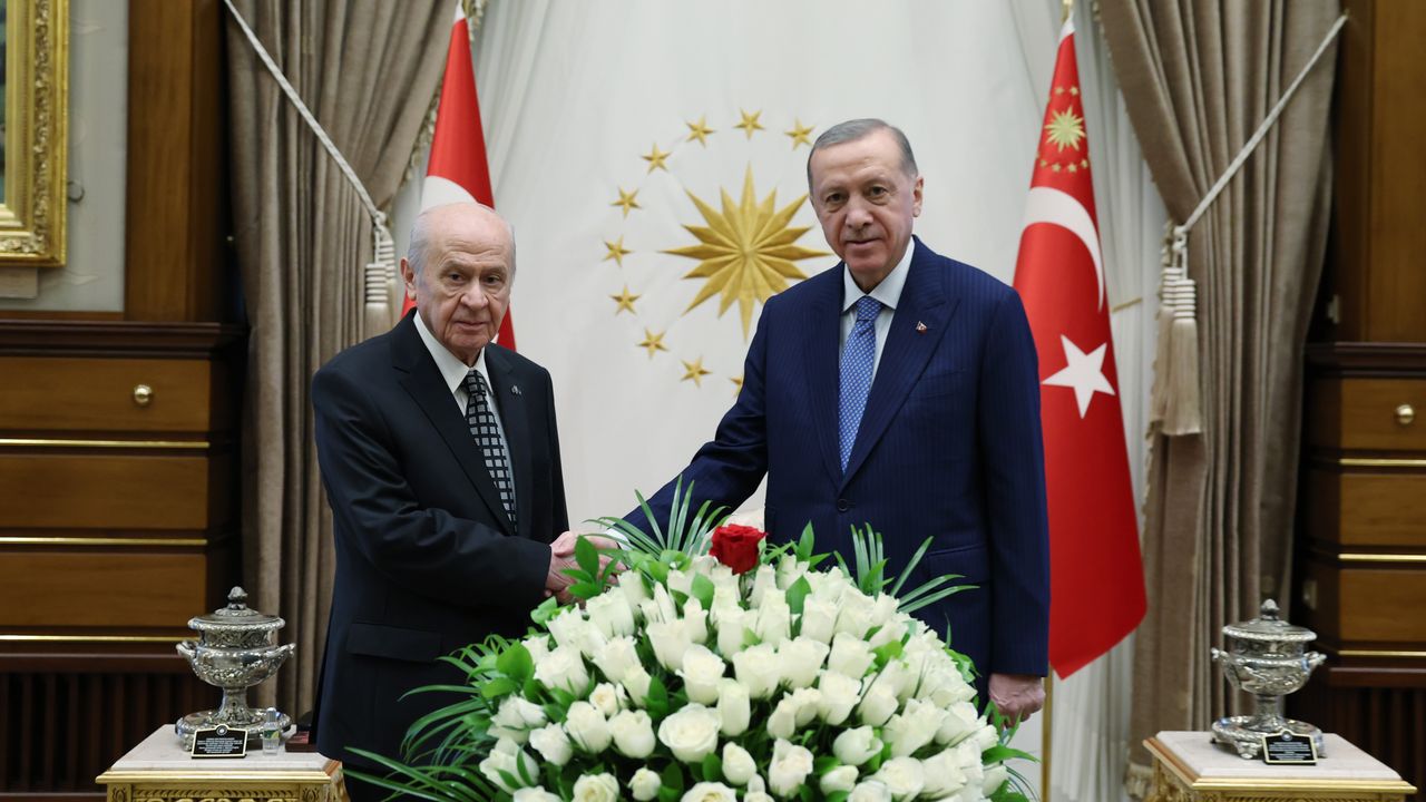 Beştepe'deki Erdoğan-Bahçeli görüşmesi 1 saat sürdü