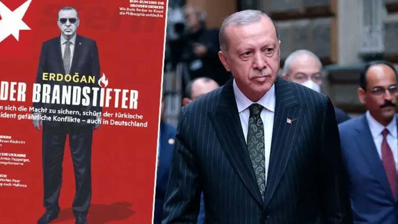 Alman dergisinden skandal kapak! Hedefte Erdoğan var...