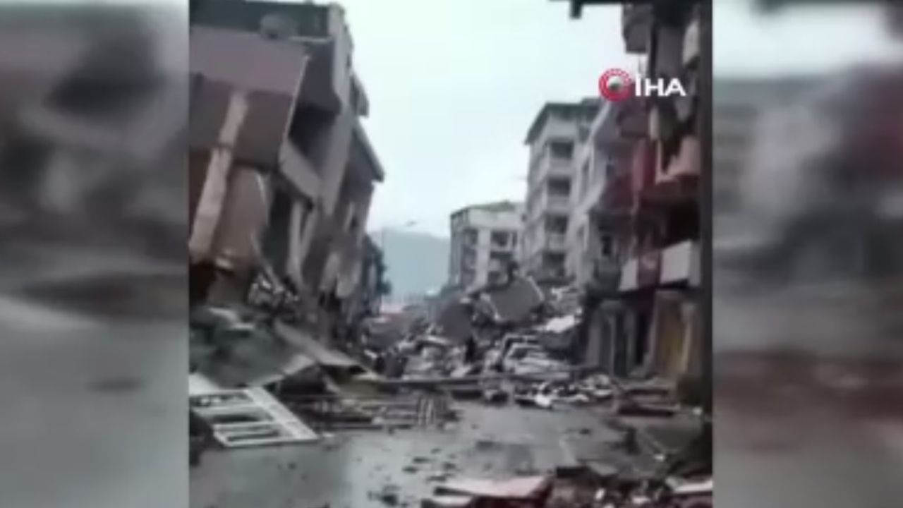 Hatay'da deprem sonrası dehşete düşüren görüntüler