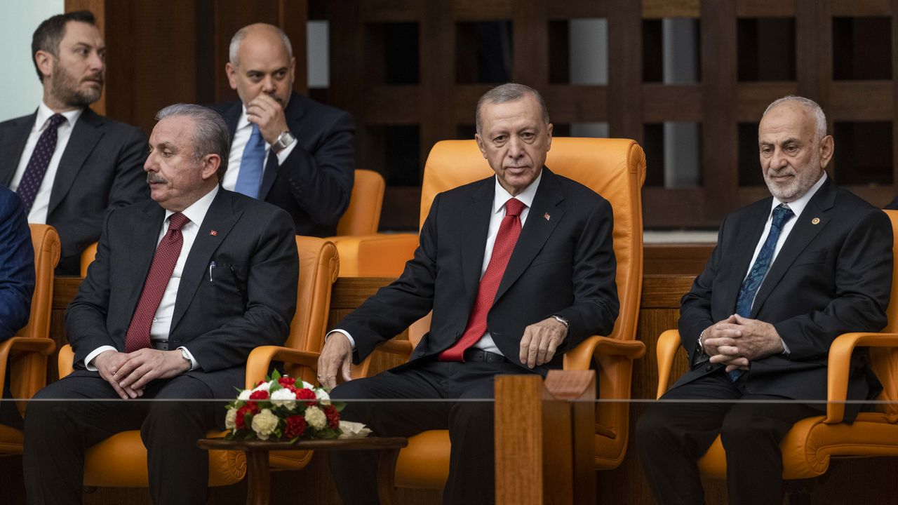 Erdoğan Genel Kurulda yemin törenini izledi!