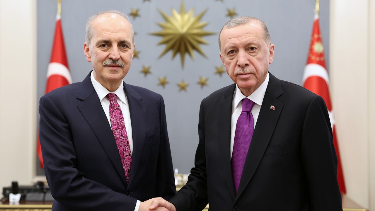 Cumhurbaşkanı Erdoğan Numan Kurtulmuş'u kabul etti
