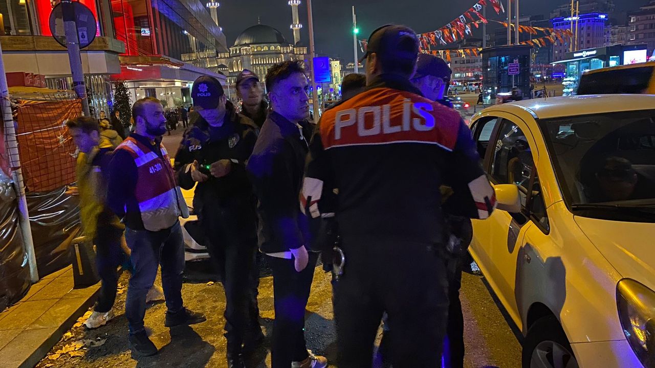 Taksim'de helikopter destekli huzur uygulaması
