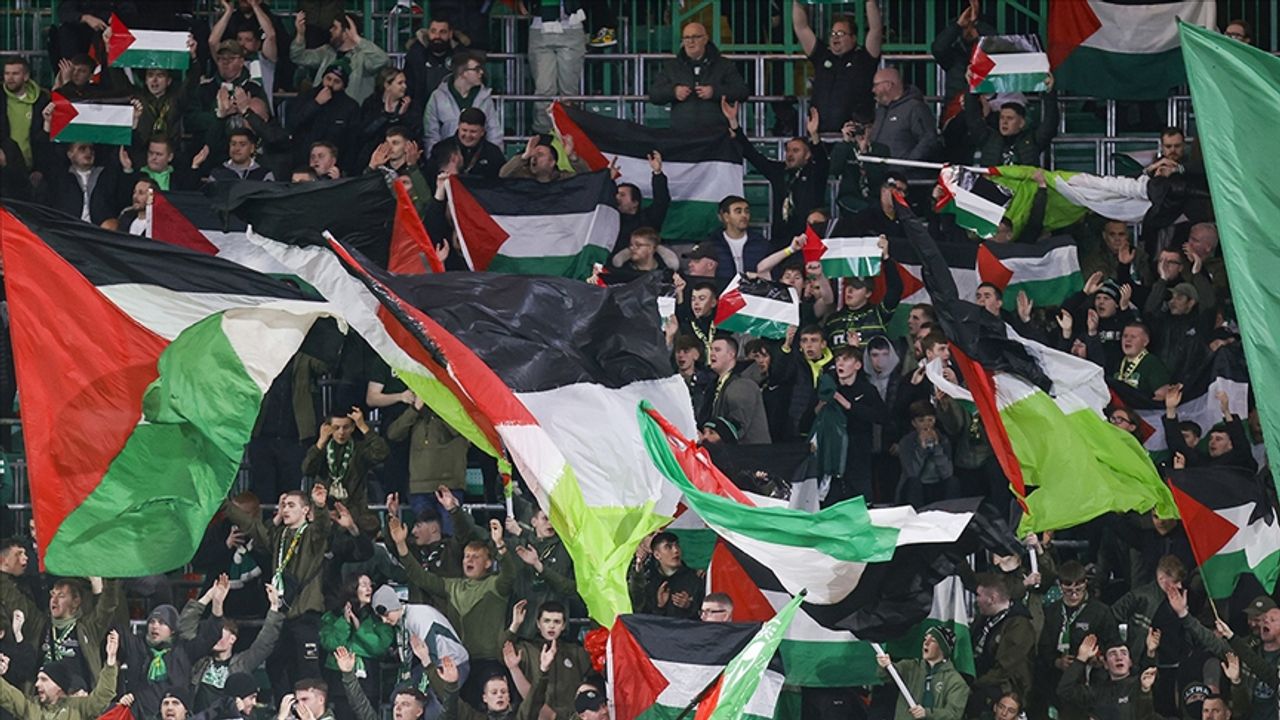 Celtic taraftarı, Filistin'e desteğinde kararlı!