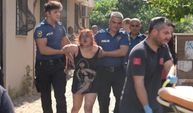 Kendini kilitlediği evi yakmaya çalıştı!