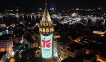 GALATA KULESİ'NDE 15 TEMMUZ GÖRSELLERİ