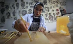 Filistinli sanatçı eserleriyle Gazzeli'lerin sıkıntılarını anlatıyor