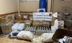 İstanbul'da kaçak alkol imalathanesine baskın