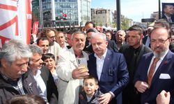 Mustafa Şentop’tan partilerin seçim stantlarına ziyaret