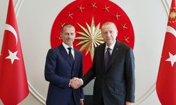 Erdoğan UEFA Başkanı Caferin'i kabul etti!