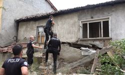 Terk edilmiş evlere polis baskını