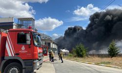 Fabrikada yangın: İşçiler tahliye edildi