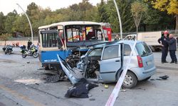 Başkentte feci kaza: 1 ölü 14 yaralı!