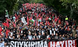 STK'lar Ankara'da Filistin'e destek için yürüdü!