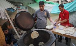 Fırınların durdu, 'sac ekmeği' Filistinlilerin imdadına yetişti!