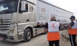 Filistin Kızılayı 155 tırlık yardımı teslim aldı!