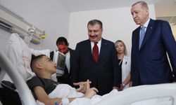 Erdoğan, Gazze'den getirilen hastaları ziyaret etti!