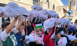 Ürdün'de çocuklar, Gazzeli akranları için yürüdü!