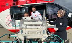 Ambulans helikopter 2 aylık bebek için havalandı!