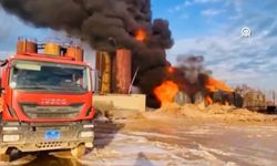 Erbil'de bir petrol rafinerisinde yangın çıktı