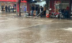 Siverek'teki yağış sele neden oldu