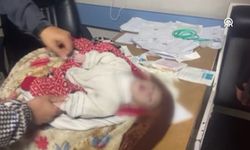 40 günlük Gazzeli bebek açlıktan ölmek üzere iken hastaneye getirildi