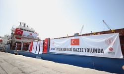 Türkiye'nin 8'inci yardım gemisi Mersin'den uğurlandı!