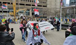 Brüksel'de Gazze'ye destek protestosu