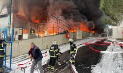 Bir yangın da Tekirdağ'da çıktı: Fabrika cayır cayır yandı!