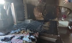 Mardin'de ev yangını