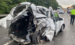 TEM'de feci kaza: 2 ölü, 4 yaralı