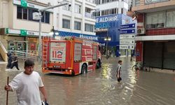 Samsun'da sağanak: Bafra sular altında