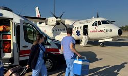 Askeri ambulans uçak organ nakli için havalandı!