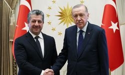 Erdoğan Barzani'yi Külliye'de kabul etti!