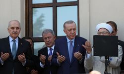 Erdoğan restore edilen camiyi ibadete açtı!