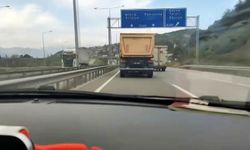 D-650'de otomobiller kamyona yetişemedi!