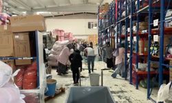 Sağanak yağış nedeniyle fabrikaları sel bastı!