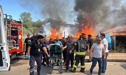 Kocaeli'de palet fabrikası alevler içinde kaldı!