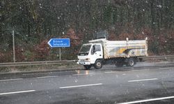 Bolu Dağı'nda kar yağışı başladı!