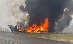 ABD’de havaalanına iniş yapan özel jet düştü