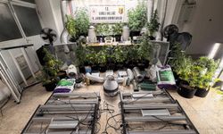 Evini uyuşturucu imalathanesine çevirdi